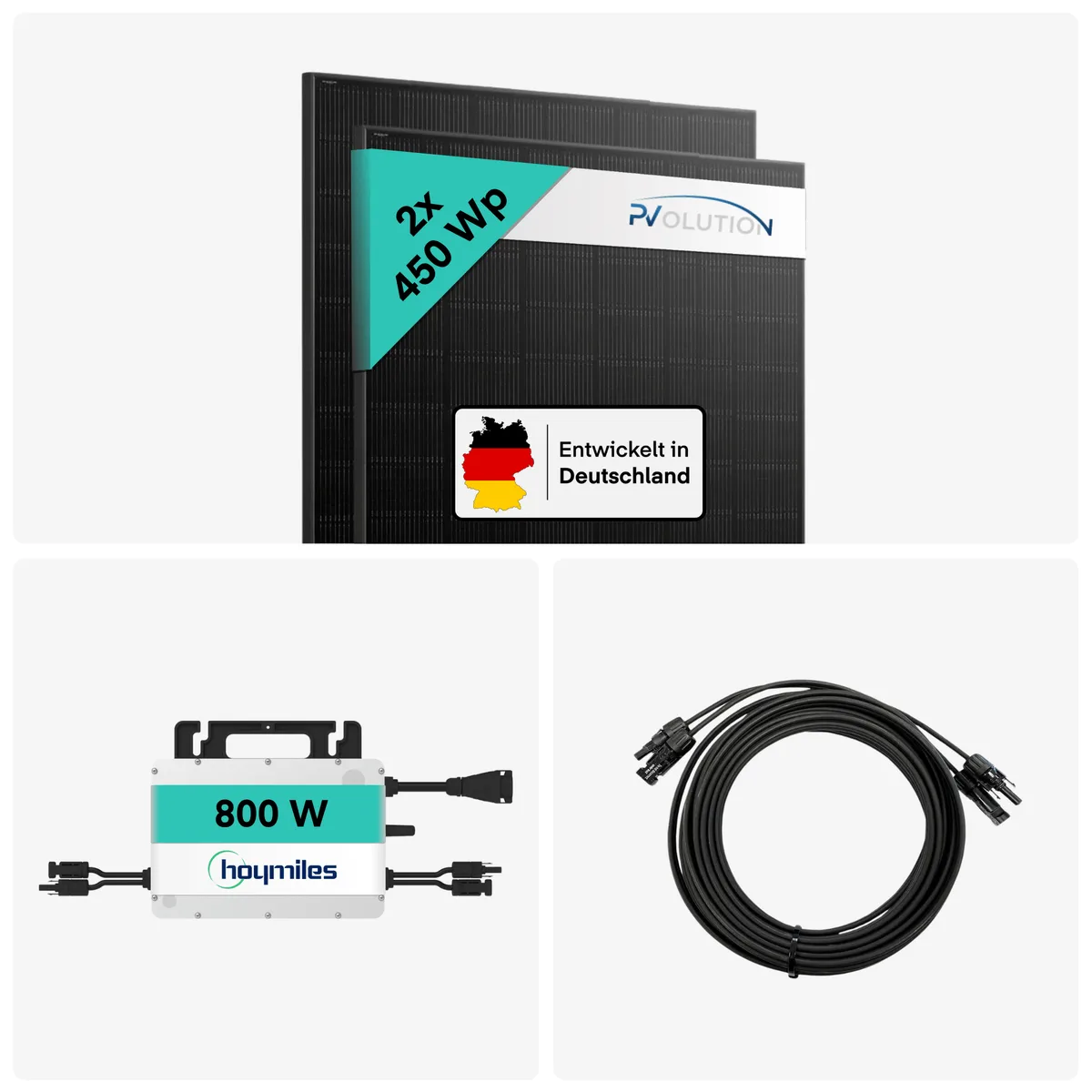 Yuma Basic 800 balcony solar system with two bifacial panels